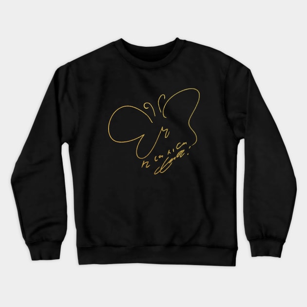 Girls' Generation (SNSD) Taeyeon Autograph Gold Crewneck Sweatshirt by iKPOPSTORE